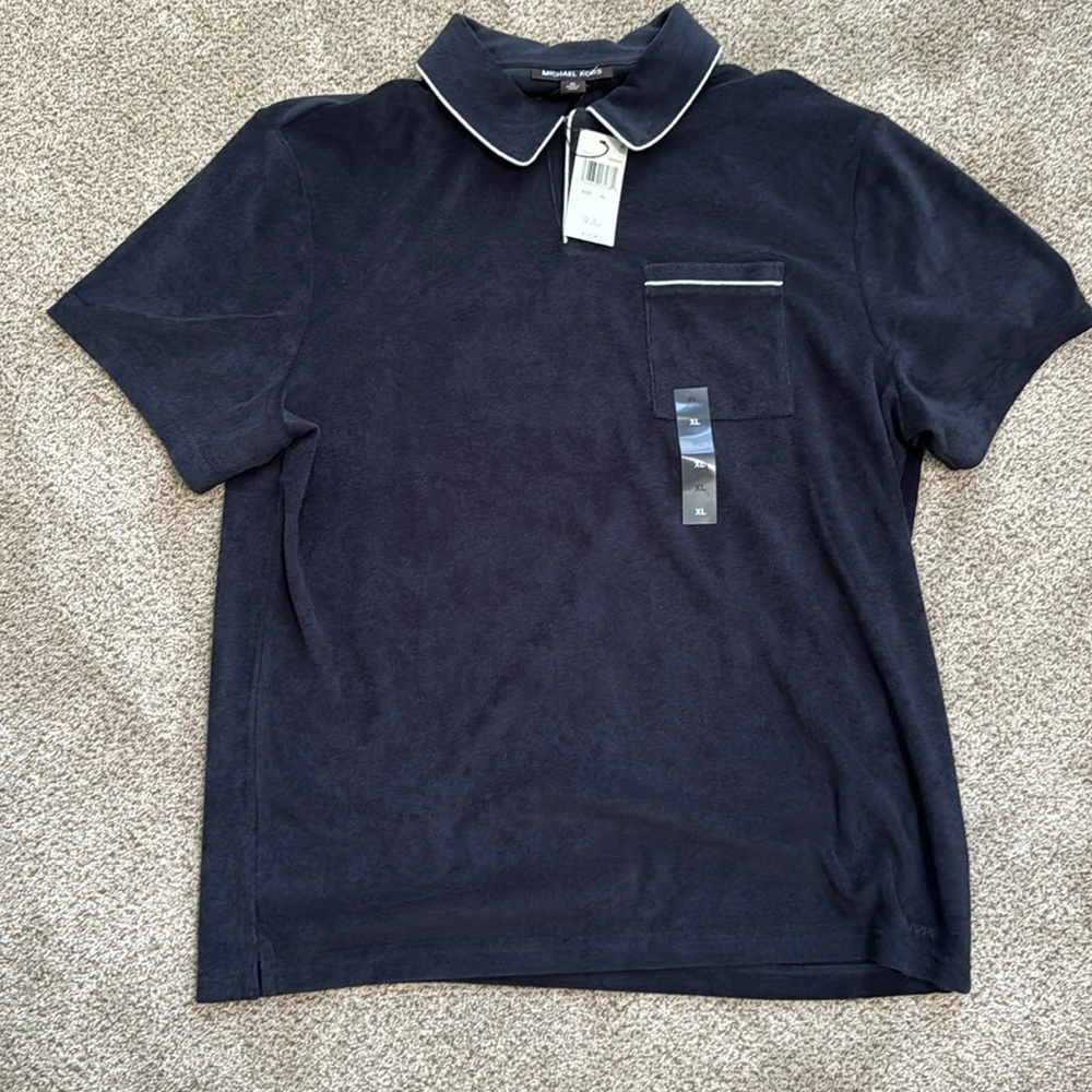 Michael Kors rare cloth polo size xl mens nwt